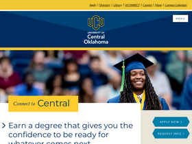 'uco.edu' screenshot