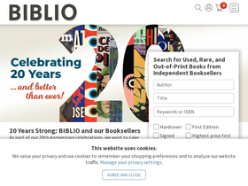 'biblio.co.uk' screenshot