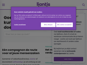 'liantis.be' screenshot
