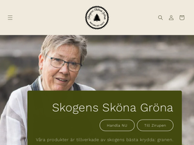 skogensskonagrona.se homepage screenshot