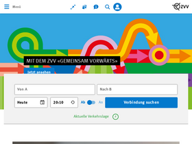'zvv.ch' screenshot
