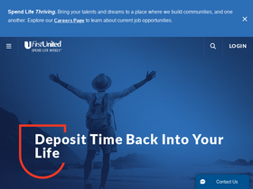'firstunitedbank.com' screenshot