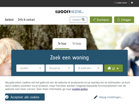 'wooniezie.nl' screenshot