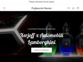 profumeriacharmecomo.com homepage screenshot