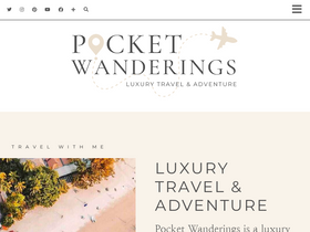 'pocketwanderings.com' screenshot