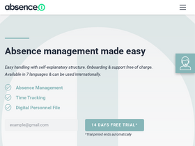'absence.io' screenshot