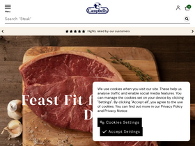 'campbellsmeat.com' screenshot