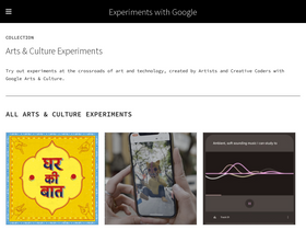 'artsexperiments.withgoogle.com' screenshot