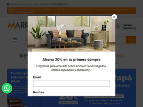 'almacenesmarriott.com' screenshot