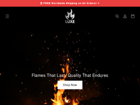 Luxelighter homepage screenshot