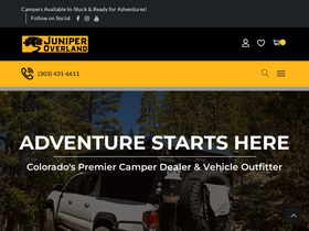 Juniper Overland homepage screenshot