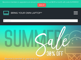 'bringyourownlaptop.com' screenshot