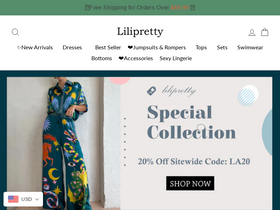 'lilipretty.com' screenshot