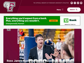 'fordhamsports.com' screenshot