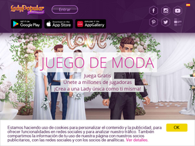 'ladypopular.es' screenshot