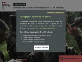 'sengager.fr' screenshot