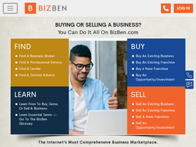 'bizben.com' screenshot