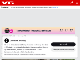 'tvguide.vg.no' screenshot