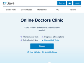 'drsays.com' screenshot