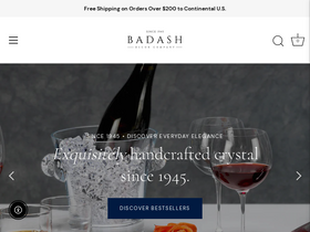 Badash Crystal website screenshot