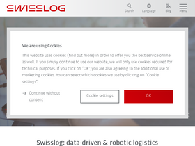 'swisslog.com' screenshot