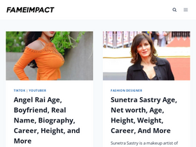 'fameimpact.com' screenshot