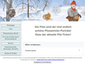 'passion-pilze-sammeln.com' screenshot