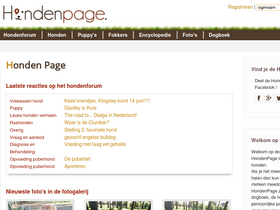 'hondenpage.com' screenshot