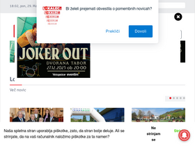'lokalec.si' screenshot