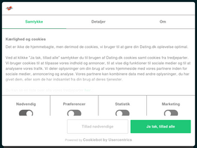 'dating.dk' screenshot