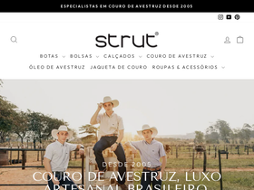 Strut homepage screenshot