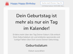 'happyhappybirthday.net' screenshot