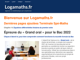'logamaths.fr' screenshot