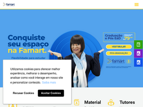 'famart.edu.br' screenshot
