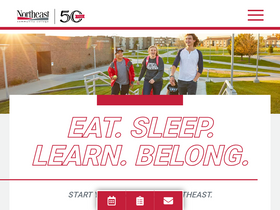 'northeast.edu' screenshot