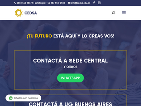 'cedsa.edu.ar' screenshot