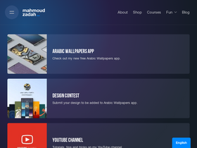 'mahmoudzadah.com' screenshot