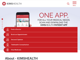 'kimshealth.org' screenshot