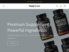 natgrown.com homepage screenshot