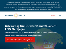 'sunrisebanks.com' screenshot