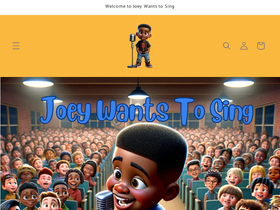 joeywantstosing.com homepage screenshot