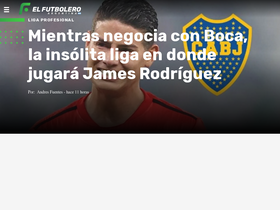 'elfutbolero.com.ar' screenshot