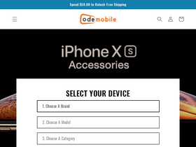 'odemobile.com' screenshot
