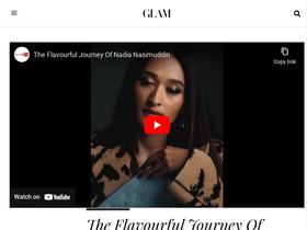 'glam.my' screenshot