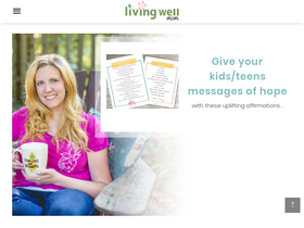 'livingwellmom.com' screenshot
