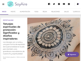 'soyaire.com' screenshot
