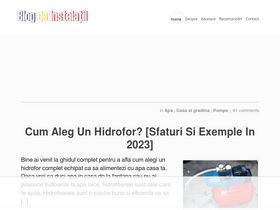 'blogdeinstalatii.ro' screenshot