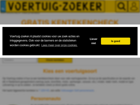 'voertuig-zoeker.nl' screenshot