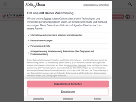 'echtemamas.de' screenshot