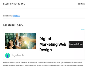 'elektrikrehberiniz.com' screenshot